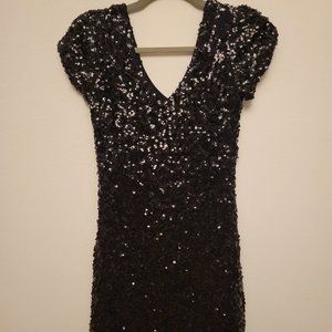 Papillon Sparky Black Bodycon Dress Sz M